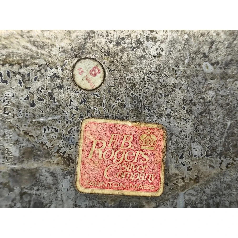 F.B. Rogers Silver Co. Sugar/Creamer Vintage Serving‎ Tray Etched